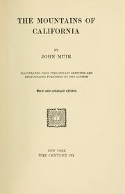 Front cover of The mountains of California by John Reid Muir