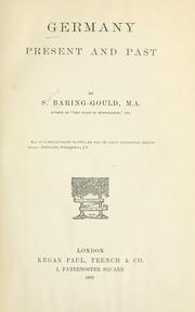 Cover of Germany by Sabine Baring-Gould