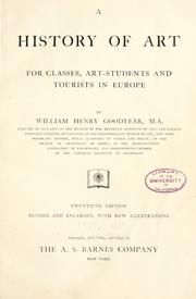Front cover of A history of art by Goodyear, W. H.