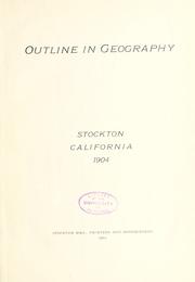 Front cover of Outline in geography by S. H. Cohn