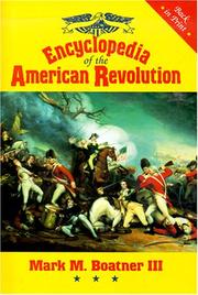 Cover of Encyclopedia of the American Revolution by Mark Mayo Boatner
