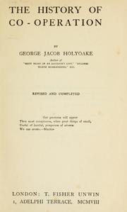 Cover of The history of co-operation by George Jacob Holyoake