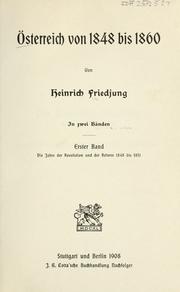Front cover of Österreich von 1848 bis 1860 by Friedjung, Heinrich