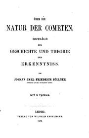 Cover of Über die Natur der Cometen by Johann Karl Friedrich Zöllner