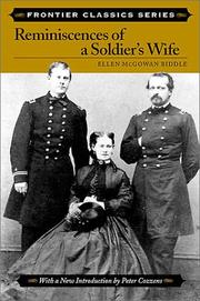 Front cover of Reminiscences of a soldier's wife by Ellen McGowan Biddle