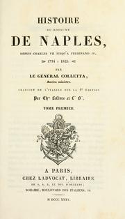 Cover of Storia del reame di Napoli dal 1734 sino al 1825 by Pietro Colletta