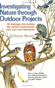 Front cover of Investigating nature through outdoor projects by Vinson Brown