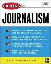 Cover of Careers in journalism by Jan Goldberg