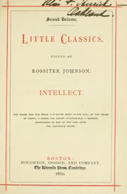 Cover of Little classics by Rossiter Johnson