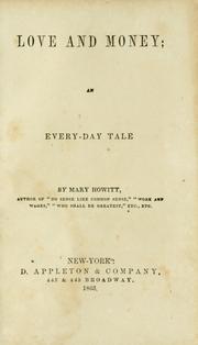 Front cover of Love and money by Mary Botham Howitt