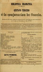Front cover of Gustavo tercero, o, La conjuracion de Suecia by José Mateos
