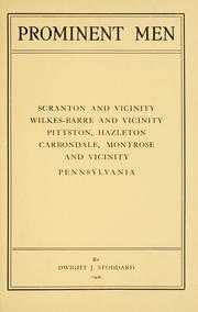 Cover of Prominent men by Dwight J. Stoddard