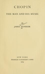 Cover of Chopin by James Huneker