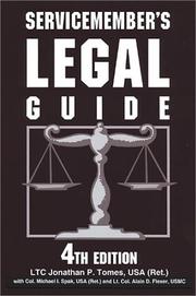 Front cover of Servicemember's legal guide by Jonathan P. Tomes