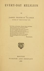 Cover of Every-day religion by James Freeman Clarke