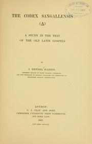 Cover of The Codex Sangallensis (  ) by J. Rendel Harris