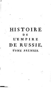 Front cover of Histoire de l'empire de Russie sous Pierre le Grand by Voltaire