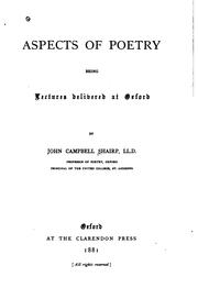 Cover of Aspects of Poetry by John Campbell Shairp