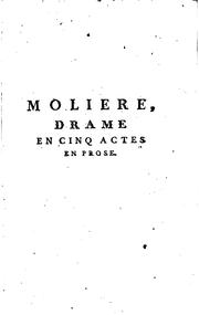 Front cover of Molière by Louis-Sébastien Mercier