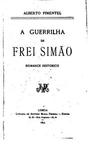Cover of A guerrilha de frei Simão by Alberto Pimentel