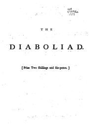 Front cover of The Diaboliad, a Poem: Dedicated to the Worst Man in His Majesty's Dominions by William Combe