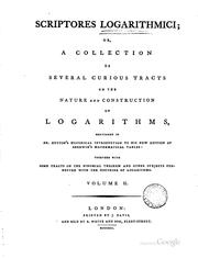 Cover of Scriptores logarithmici by Francis Maseres 