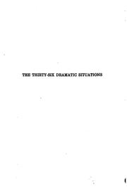 Front cover of The thirty-six dramatic situations by GEORGES. POLTI 