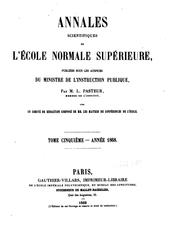 Cover of Annales scientifiques de l'École normale supérieure by École normale supérieure (France)