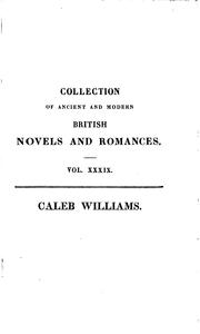 Front cover of The Adventures of Caleb Williams by William Godwin