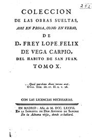 Front cover of Colección de las obras sueltas, assi en prosa, como en verso by Lope de Vega