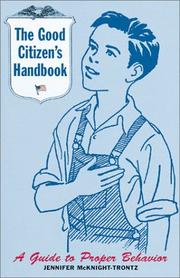 Front cover of The good citizen's handbook by Jennifer McKnight-Trontz