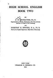 Front cover of High School English: Book 2 by Abraham Royer Brubacher