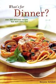Front cover of What's for Dinner by Maryana Vollstedt