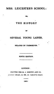 Front cover of Mrs. Leicester's School by Charles Lamb