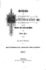 Front cover of Geschichte der Weltliteratur und des Theaters aller Zeiten und Völker by Julius Hart