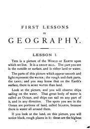 Front cover of First Lessons in Geography: On the Plan of Object Teaching : Designed for Beginners by James Monteith