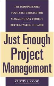 Cover of Just Enough Project Management by Curtis R. Cook