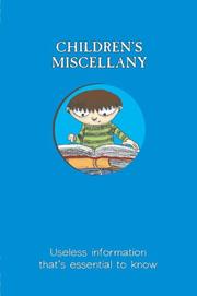 Cover of Children's Miscellany by Matthew Morgan