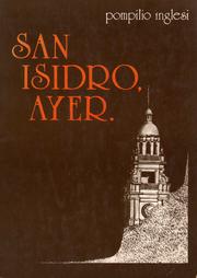 Cover of San Isidro, Ayer by Pompilio Inglesi D'Accico