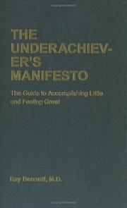 Cover of The Underachiever's Manifesto by Ray Bennett