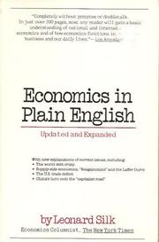 Front cover of Economics in plain English by Silk, Leonard Solomon