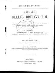 Cover of Caesar's Bellum britannicum by Gaius Julius Caesar