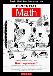 Cover of Essential math by Williams, Edward