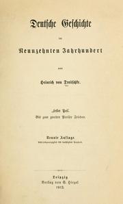 Front cover of Deutsche Geschichte im neunzehnten Jahrhundert by Heinrich von Treitschke