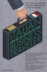 Cover of Italian for the business traveler by Frank G. Rakas