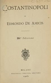 Cover of Costantinopoli by Edmondo De Amicis