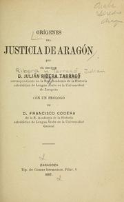 Front cover of Orígenes del justicia de Aragón by Julián Ribera