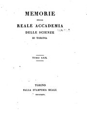 Front cover of Memorie della Reale Accademia delle scienze di Torino by Reale Accademia delle scienze di Torino