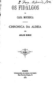 Front cover of Os fidalgos da Casa Mourisca by Júlio Dinis