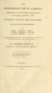 Front cover of The sportsman's vocal cabinet by Charles Armiger